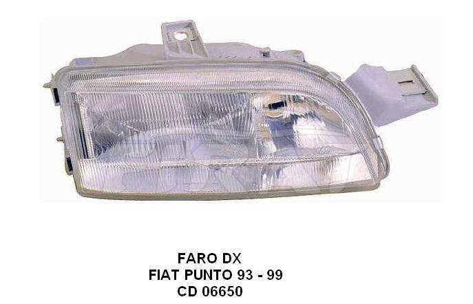 FARO FIAT PUNTO 93 - 99 DX C.REGOL. D/P ORIGINALE
